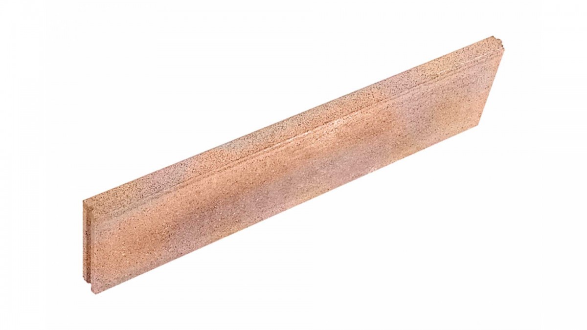 Barabás kerti szegély 100 x 20 x 5 cm - Sárga-piros